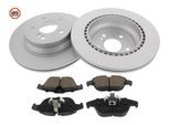 MAPCO Bremsensatz, Scheibenbremse 47816hps Hinterachse belüftet 300mm 22mm für Mercedes DAIMLER