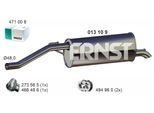 ERNST Endschalldämpfer 013109 für Opel GM