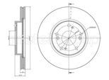 METELLI Bremsscheibe 230932c belüftet 282mm 23mm für HONDA