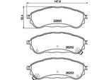 HELLA Bremsbelagsatz, Scheibenbremse 8db355040751 für Ford AUSTRALIA