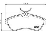 HELLA Bremsbelagsatz, Scheibenbremse 8db355009321 für Citroën