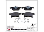 ZIMMERMANN Bremsbelagsatz, Scheibenbremse 221231802 Vorderachse für Opel GM