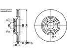 ATE Bremsensatz, Scheibenbremse Bremsensatz-Vorderachse ijf1418xq9 Vorderachse belüftet 330mm 30mm für Citroën Peugeot
