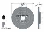 TEXTAR Bremsscheibe 92132603 330mm 22mm für Audi (FAW) SEAT