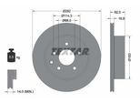 TEXTAR Bremsscheibe PRO 92144003 292mm 16mm für RENAULT (DFAC) NISSAN