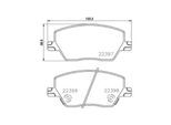 MAGNETI MARELLI Bremsbelagsatz, Scheibenbremse 363700423170 für Fiat DODGE