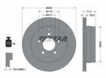 TEXTAR Bremsscheibe PRO 92165503 303mm 20mm für Vaughall Opel CHEVROLET Suzuki