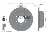 TEXTAR Bremsscheibe 92203900 324mm 18mm für HYUNDAI