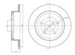 METELLI Bremsscheibe 231017c voll 285mm 12mm für JEEP