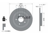 TEXTAR Bremsscheibe PRO 92252603 276mm 10mm für HONDA
