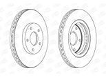 CHAMPION Bremsscheibe 562578ch 296mm 26mm für NISSAN