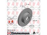 ZIMMERMANN Bremsscheibe COAT Z 150342420 Vorderachse belüftet 292mm 22mm für BMW (BRILLIANCE)