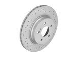 ZIMMERMANN Bremsscheibe SPORT COAT Z 400365752 Hinterachse Gelocht 300mm 22mm für Mercedes
