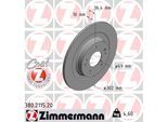 ZIMMERMANN Bremsscheibe 380211520 Hinterachse voll 302mm 10mm für Citroën/Peugeot MITSUBISHI