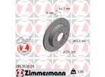 ZIMMERMANN Bremsscheibe COAT Z 285353020 Hinterachse voll 234mm 10mm für HYUNDAI