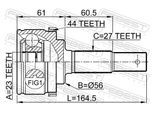 FEBEST Gelenksatz, Antriebswelle 0210p12qg16a44 Vorderachse für NISSAN