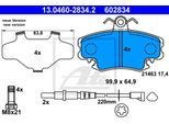 ATE Bremsensatz, Scheibenbremse 142042924 Vorderachse belüftet 280mm 24mm für RENAULT DACIA