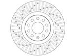 TRW Bremsscheibe df6189s 320mm 30mm für Audi