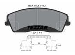 TEXTAR Bremsbelagsatz, Scheibenbremse 2241701 für Chrysler DODGE