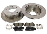 MAPCO Bremsensatz, Scheibenbremse 47552 Hinterachse voll 262mm 10mm für HYUNDAI KIA