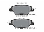 TEXTAR Bremsbelagsatz, Scheibenbremse 2261301 für MAZDA