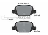 TEXTAR Bremsbelagsatz, Scheibenbremse 2360104 für ABARTH
