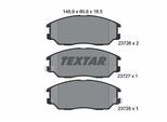 TEXTAR Bremsbelagsatz, Scheibenbremse 2372601 für SSANGYONG HYUNDAI KIA