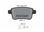 TEXTAR Bremsbelagsatz, Scheibenbremse 2469204 für Mercedes NISSAN