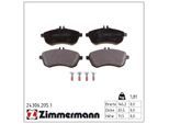 ZIMMERMANN Bremsbelagsatz, Scheibenbremse 243062051 Vorderachse für Mercedes (BBDC)