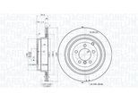 MAGNETI MARELLI Bremsscheibe 360406196001 belüftet 354mm 20mm für LAND ROVER