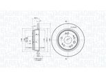 MAGNETI MARELLI Bremsscheibe 360406208200 282mm 12mm für HONDA