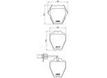 JAPKO Bremsbelagsatz, Scheibenbremse 500912 für Audi VW