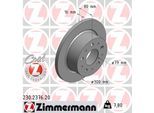 ZIMMERMANN Bremsscheibe 230237620 Hinterachse voll 300mm 16mm für Citroën/Peugeot Fiat