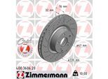 ZIMMERMANN Bremsscheibe COAT Z 400360620 Vorderachse Gelocht 330mm 32mm für Mercedes