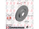 ZIMMERMANN Bremsscheibe COAT Z 280318920 Vorderachse belüftet 293mm 25mm für HONDA