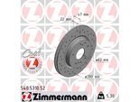ZIMMERMANN Bremsscheibe SPORT COAT Z 540531052 Vorderachse Gelocht 280mm 22mm für Suzuki
