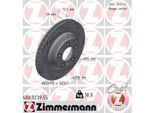 ZIMMERMANN Bremsscheibe 600323955 Hinterachse rechts Geschlitzt 358mm 28mm für Porsche VAG