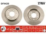 TRW Bremsscheibe df4420 voll 280mm 11mm für MAZDA