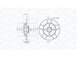 MAGNETI MARELLI Bremsscheibe 360406210405 249mm 9mm für Peugeot (DF-PSA) Opel Citroën