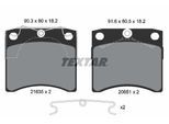 TEXTAR Bremsbelagsatz, Scheibenbremse 2163501 für Audi SEAT Skoda