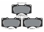 TEXTAR Bremsbelagsatz, Scheibenbremse 2402403 für TOYOTA MITSUBISHI JAC