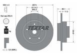 TEXTAR Bremsscheibe PRO 92232603 274mm 11mm für RENAULT SAMSUNG