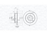 MAGNETI MARELLI Bremsscheibe 360406061401 269mm 9mm für TOYOTA