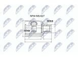 NTY Gelenksatz, Antriebswelle npwms027 getriebeseitig für MITSUBISHI
