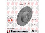 ZIMMERMANN Bremsscheibe SPORT COAT Z 150340352 Vorderachse Gelocht 324mm 30mm für BMW (BRILLIANCE)