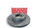FEBI BILSTEIN Bremsscheibe 108215 Vorderachse links Gelocht 330mm 28mm für Porsche