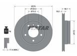 TEXTAR Bremsscheibe PRO 92072403 276mm 19mm für BMW