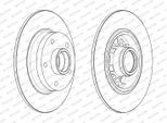 FERODO Bremsscheibe ddf17301 260mm 8mm für RENAULT