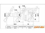 DRIVE+ Gelenksatz, Antriebswelle dp2110101382 für Opel Vaughall