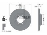 TEXTAR Bremsscheibe 92149400 277mm 22mm für MITSUBISHI